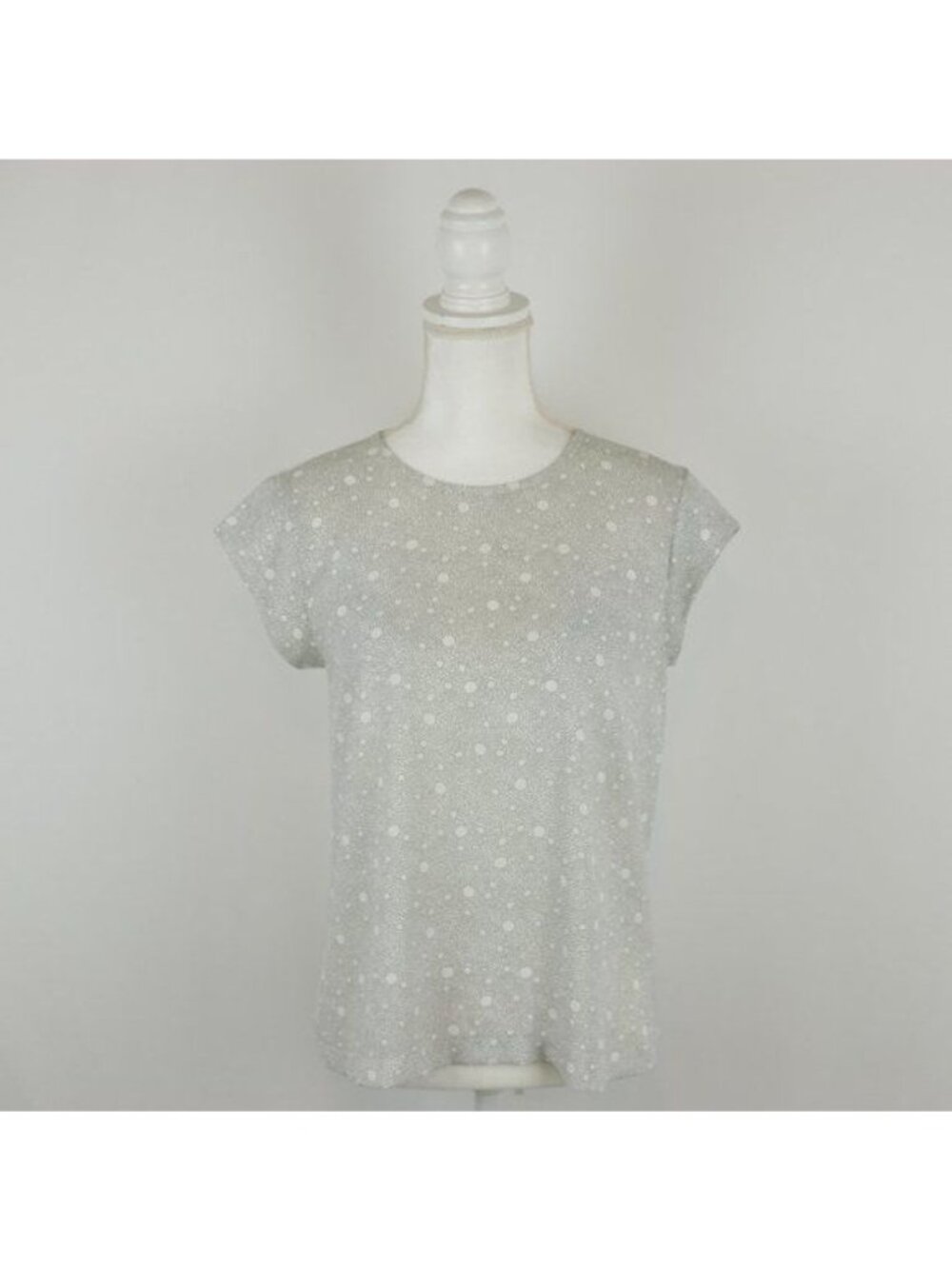 Forever 21 Women's Small Cream Black Polka Dot Casual & Business Blouse